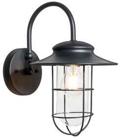 Zuma Line 17068-WD- Vonkajšia nástenná lampa INDUSTRIAL 1xE27/60W/230V IP44 čierna