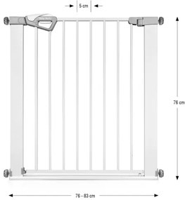 Bezpečnostná zábrana GUARDY na schody, biela