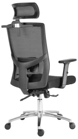 Kancelárska ergonomická stolička Neoseat GRANDINI — čierna, nosnosť 150 kg