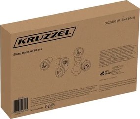 KRUZZEL Súprava pečiatok pre deti 60 ks - Kruzzel