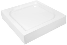 Invena Invena, akrylátová sprchová vanička 90x90x16 cm, bez sifónu, biela lesklá, INV-AK-80-K93-P