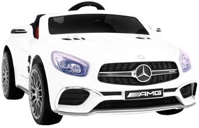 LEAN TOYS ELEKTRICKÉ AUTÍČKO MERCEDES AMG SL65 - NELAKOVANÉ - BIELE - MOTOR 2x35W - BATÉRIA 12V/7Ah  - 2023