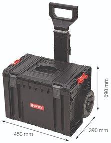 Kufrík na náradie Qbrick System PRO Cart 2.0 s teleskopickou rukoväťou