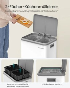 Odpadkový kôš 2x15L LTB544W02