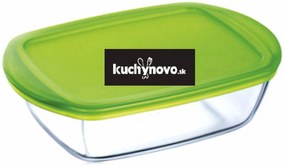 Žiaruvzdorná nádobka s vekom Uvar & Ulož 23 x 15 x 6,5 cm PYREX