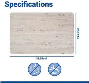 Svetlohnedá kúpeľňová predložka z kremeliny 50x80 cm Puna – Wenko