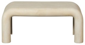 Krémové konferenčné stolíky v súprave 2 ks v dekore kameňa 42x92 cm Stani – WOOOD