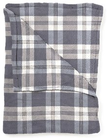 Mistral home Pléd Mistral Home Flannel printed Navy check modrá 150x200 cm