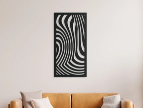 drevko Minimalistický obraz Vzor zebry Rozmer obrazu: 44,5 x 22 cm, Farba dekorácie: Čierna