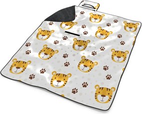 Sablio Plážová deka Tigrík: 200x140 cm