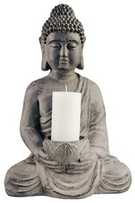 Butlers BUDDHA Socha sediaceho Budhu s táckou na sviečku