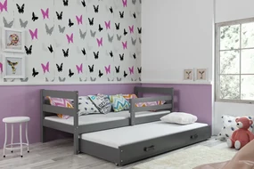 Posteľ s prístelkou ERIK 2 - 200x90cm Grafitový - Grafitový