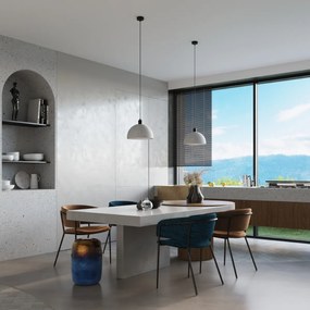 Závesné svietidlo Pablito, 1x betónové tienidlo