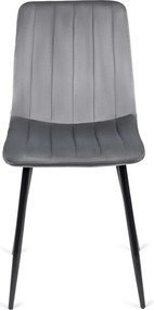 Čalouněná jídelní židle IBIS šedá
