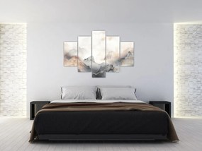 Obraz - Abstrakcia hôr s textúrou mramoru (150x105 cm)