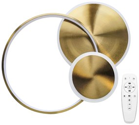 Toolight Toolight, LED stropné svietidlo + diaľkové ovládanie, APP1711-C, zlatá matná, OSW-04040