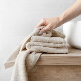 Goldea bambusový uterák/osuška - prírodne režný 70 x 140 cm