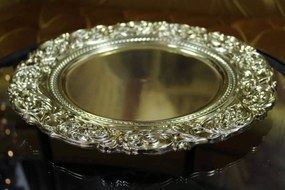 Zlatý klubový tanier s ornamentom 35cm