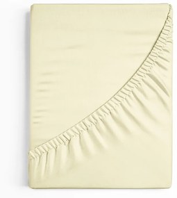 Bavlnená plachta s gumou 140 x 200 cm maslová