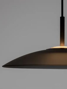 LED čierno-dymový dizajnový luster Polifemo 40