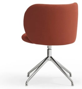 Čalúnené jedálenské kreslo v tehlovej farbe Mogi – Teulat