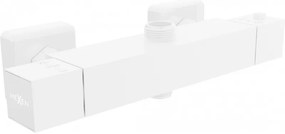Mexen CUBE termostatická batéria s horným pripojením, biela, 77250-20