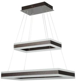 LED Stmievateľný luster na lanku LED/113W/230V 3000K hnedá