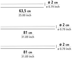 WENKO 19214100 - Tyč UNIVERSAL 2x2 cm biela