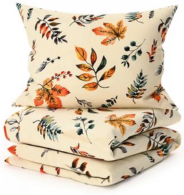 Mikroplyšové obliečky AUTUMNA krémové Rozmer obliečky: 70 x 90 cm | 140 x 200 cm