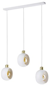 Luster na lanku CYKLOP 3xE27/60W/230V biela