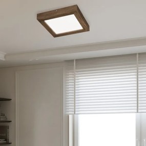 Brilagi-LED Stmievateľné svietidlo WOODY FRAME LED/24W/230V dub 30x30 cm IP44 + DO