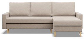 Rohová rozkladacia sedacia súprava ETNA Pravá Béžová