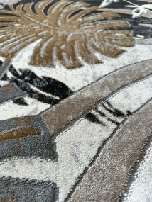 Koberec Pera 3302 BEIGE – béžovo-sivý vzorovaný obdĺžnik Rozmer: 60x100 cm