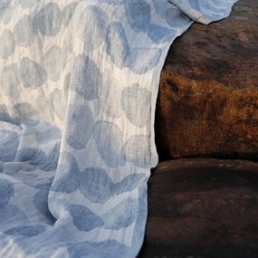 Ľanový uterák Sade, modrý rain, Rozmery  95x180 cm