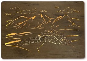 Podsvietený obraz Spišský hrad