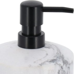 Dávkovač mydla Vena Marble, biela/s čiernymi prvkami, 175 ml