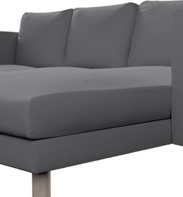 Poťah na sedačku Norsborg s ležadlom - 3 os. farba produktu sivá látka zapletaná
