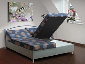 Nabytekmorava Čalúnená posteľ s úložným priestorom Bruno 170 farba čalúnenia: černá/ 53675-1016