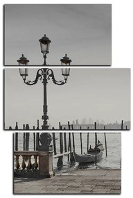 Obraz na plátne - Veľký kanál a gondoly v Benátkach - obdĺžnik 7114QC (105x70 cm)
