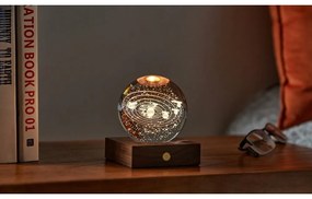 Tmavohnedá svetelná dekorácia na USB Amber – Gingko