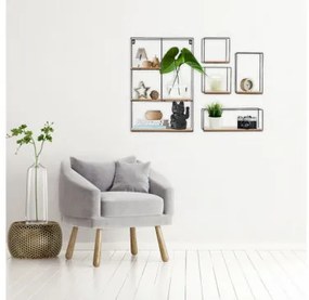 Sada 5 závesných poličiek LOFT Industrial