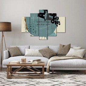 Obraz - Lietajúci balón s dúhou (150x105 cm)