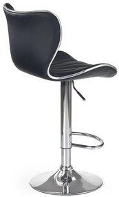 Barová stolička NEUF – ekokoža, čierna