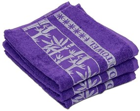 4x Bambusový uterák BAMBOO fialový