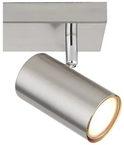 Globo 57911-2 - Bodové svietidlo ROBBY 2xGU10/25W/230V matný chróm