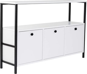 Biely matný konzolový stolík 29,5x120 cm Solace – Kalune Design