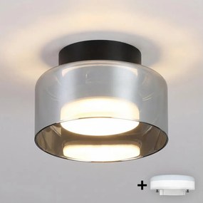 BRILAGI - LED RGB stmievateľné bodové svietidlo AURA LUX 1xGX53/14W/230V Wi-Fi Tuya čierna/dymová