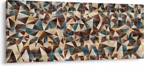 Obraz z trojuholníkov (120x50 cm)