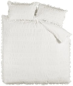 Biele krepové obliečky na dvojlôžko/predĺžené 230x220 cm Seersucker Frill – Catherine Lansfield