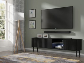TV skrinka/stolík Mitra 156 (čierna). Akcia -19%. Vlastná spoľahlivá doprava až k Vám domov. 1124954